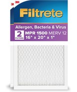 Filtrete 16X20X1 Ac Furnace Air Filter, Merv, Actual Size 15.69X19.81X0.... - $83.52 CAD