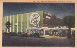 Earl Carroll Theatre Restaurant Hollywood California CA Postcard D25 - £2.39 GBP