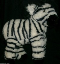 12&quot; Vintage 1995 Wildlife Artists Brookfield Zoo Zebra Stuffed Animal Plush Toy - £22.36 GBP