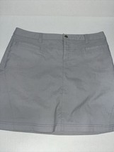 Athleta Dipper Cargo Skirt Skort Mesh Short  Light Gray Size 14 - $23.76