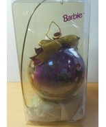 Barbie DECOUPAGE Ornament NWOB Includes Wooden Stand Purple - $48.76 CAD