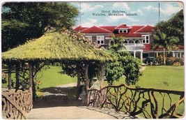 Postcard Hotel Haleiwa Waialua Hawaiian Islands Hawaii Island Curio - £3.94 GBP