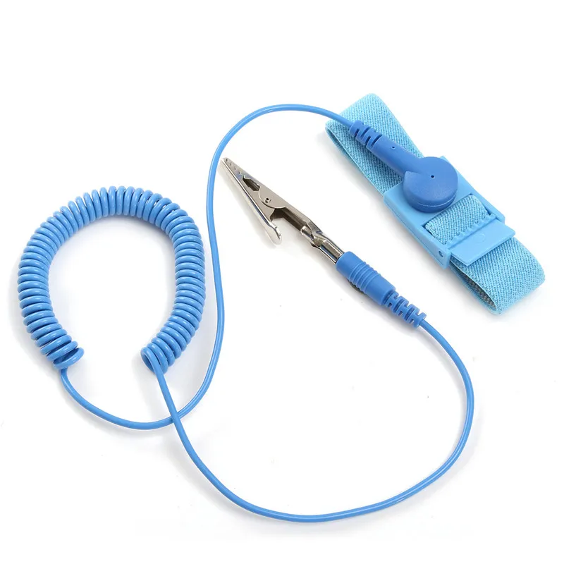 Et reusable electrostatic cordless esd discharge cable wrist band strap hand with spare thumb200
