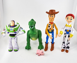Disney Pixar Toy Story Figures Woody, Jessie, Rex, Hamm, Buzz Bendable Posable - £27.13 GBP