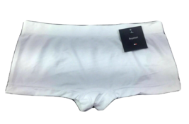 TOMMY HILFIGER WOMENS &amp; TEENS SEXY BOYSHORT PANTY SIZE L WHITE LOW RISE NEW - $15.18