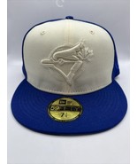 NWT New Era 59Fifty Toronto Blue Jays Fitted Hat 7 7/8 - £27.61 GBP