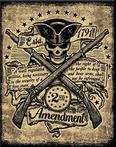 2nd Amendment Minute Man Firearms America Eagle Gun Wall Décor Metal Tin Sign - £12.65 GBP