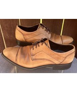 Men&#39;s Ecco Brown Leather Cap Toe Oxfords Dress/Business Shoes Size 9-9.5... - $109.41 CAD