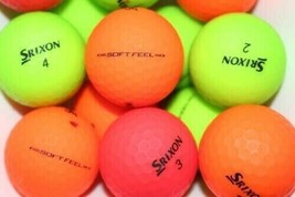 36 Mint MATTE Srixon Soft Feel Golf Balls Mix - FREE SHIPPING - AAAAA - £33.09 GBP