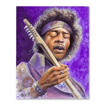 Signed Jimi Hendrix Poster Print Wall Art 11x14 Unframed - $23.95