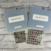Close To My Heart CTMH My Acrylix Stamps Sets Acrylic Clear Atomic Alphabet x 2 - £16.13 GBP
