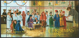 Australia 1986 Very Fine Mnh Souvenir Sheet Of 5 Stamps Scott# 1008a-e Christmas - £2.59 GBP