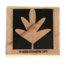 Stampin Up Oak Leaf Silhouette Rubber Stamp Shape Card Making Crafting Art 2003 - £3.97 GBP