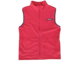 Columbia PFG Men&#39;s Medium Harborside Fleece Coral Salmon Full Zip Fishing Vest - £15.46 GBP