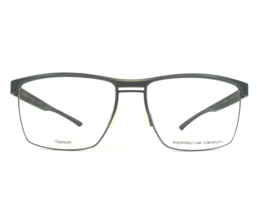 Porsche Design Eyeglasses Frames P8289 D Gunmetal Gray Square Titanium 57-16-140 - £183.66 GBP
