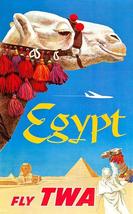 Egypt - Fly TWA - 1960&#39;s - Travel Poster - £26.37 GBP