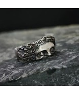 Rings For Men Creative Venus Mask Ring, Retro Thai Silver Relief With Ad... - $22.48 CAD
