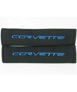 2 pieces (1 PAIR) Chevy Corvette Embroidery Seat Belt Cover Pads (Blue o... - $24.60 CAD