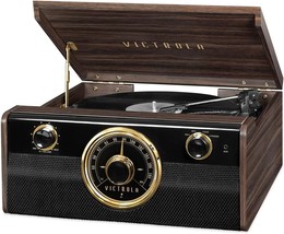 3-Speed Turntable, Am/Fm Radio, Wireless Music Streaming, And A Built-In Set Of - £88.95 GBP