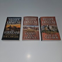 3 William W Johnstone JA Paperback Book Lot Kerrigans Texas Dynasty Lawless Hate - £11.82 GBP