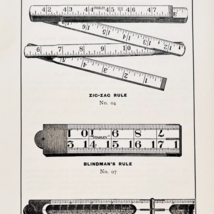 1900 Stanley Tools Zig Zag Ruler Advertisement Victorian Wood Engraving ... - $374.24 MXN