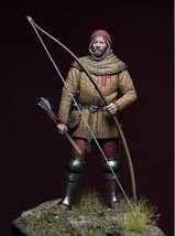 1/24 Resin Model Kit English Castle Guard Archer Unpainted - £13.23 GBP