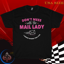 Funny Mail Carrier Mail Lady Post Office T-Shirt - £17.39 GBP