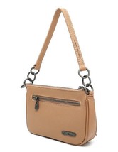 Genuine Leather Hair On Cowhide Clutch Crossbody Tan NEW image 4