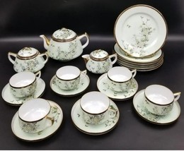 Kutani 1910s Japan Tea Set Eggshell Ceramic Trio / Teapot Creamer Sugar Pick 1 - £43.60 GBP+