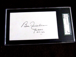 BOBBY RICHARDSON 1961 WSC NEW YORK YANKEE SIGNED AUTO VINTAGE INDEX SGC ... - £39.41 GBP