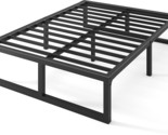 Full Size Bed Frame: 14-Inch Heavy Duty Support Post For 3500 Lbs; Noise... - $104.98