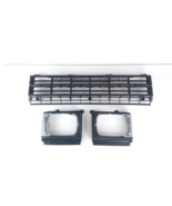 FIT FOR TOYOTA PICKUP 1982 RN45 MATT BLACK GRILLE BEZEL LIGHT CASE 2WD W... - $119.74