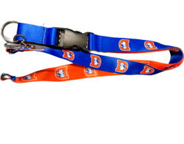 Denver Broncos Throwback Retro Logo 2Tone/Rev Lanyard Keychain Keyring C... - £5.07 GBP