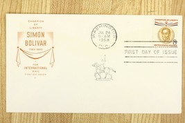 US Postal History Cover FDC 1958 SIMON BOLIVAR Champion of Liberty International - £10.13 GBP