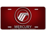 Mercury Inspired Art Gray on Red Hex FLAT Aluminum Novelty Car License T... - £14.09 GBP