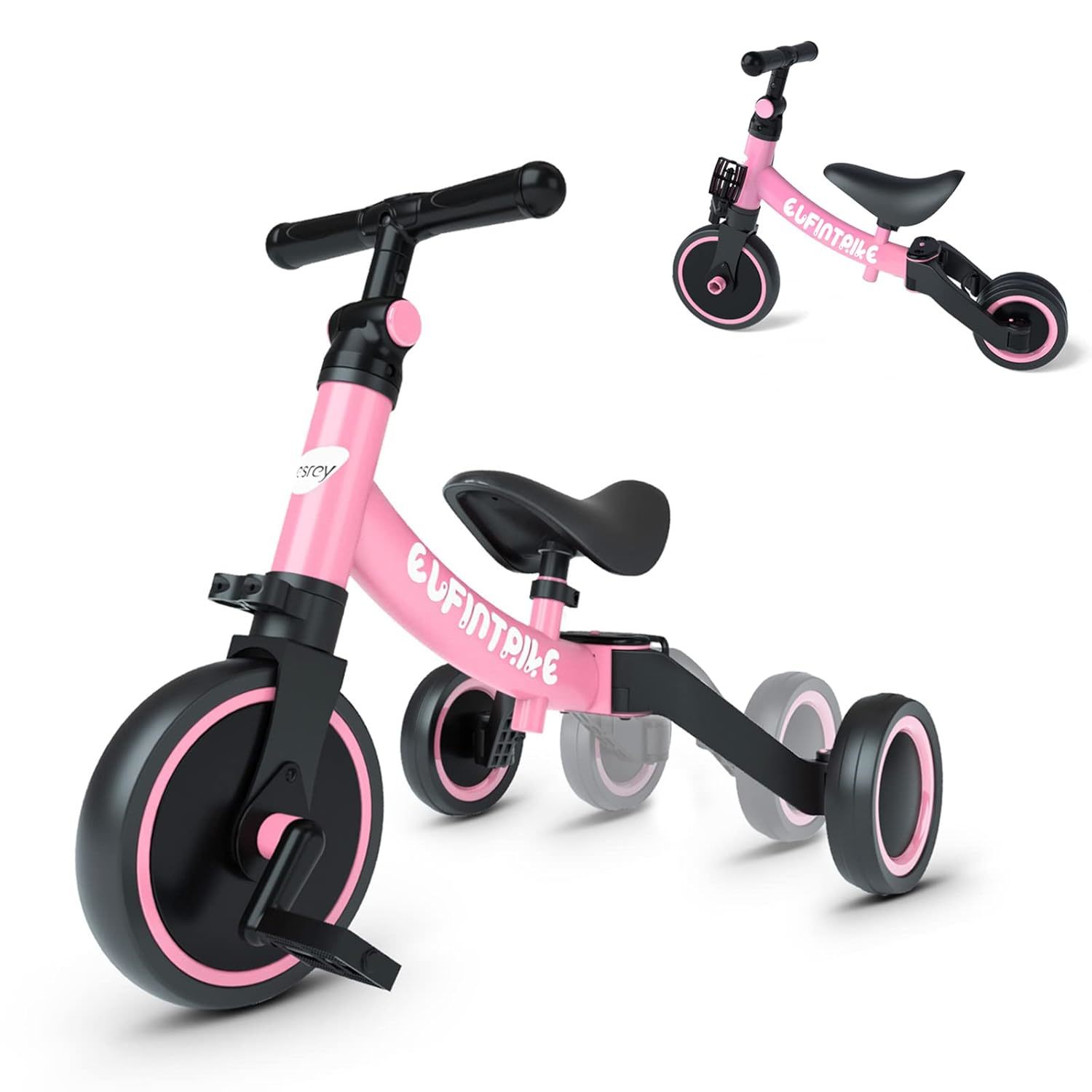 5 In 1 Toddler Bike For 1 Year To 4 Years Old Kids, Toddler Tricycle Kids Trikes