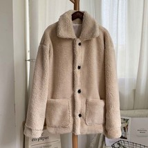 R thicken warm teddy fur jacket coat women casual fashion lamb faux fur overcoat fluffy thumb200