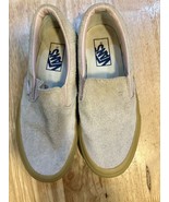 Vans Off the Wall Women&#39;s Shoes 7.5 Suede leather Slip on Casual Sneakers - £14.76 GBP
