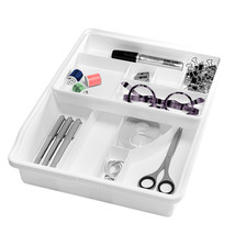 Madesmart Basic Junk Drawer Organiser (White) - £35.84 GBP