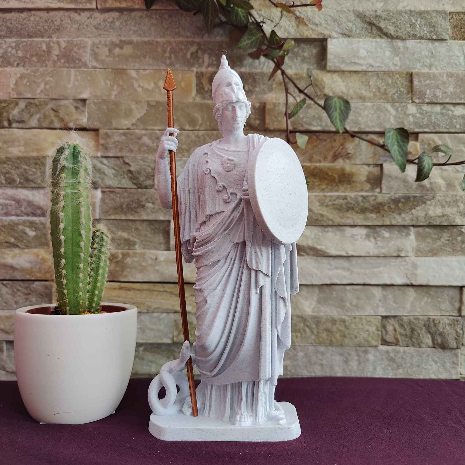Statue of Athena, Flawlessly 3D Printed Greek Statue, Antique Sculpture - $32.90+