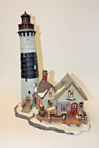 Vintage 2002 Santa&#39;s Workbench Fort Augustus Lighthouse Porcelain NO LIGHTS - £14.23 GBP