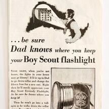 1930 Eveready Boy Scout Flashlight Advertisement Boy&#39;s Life Union Carbid... - $28.01 CAD