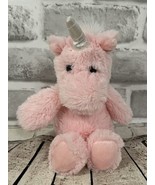 Aurora Cuddly Friends small mini 7” plush pink unicorn silver horn white... - £4.66 GBP