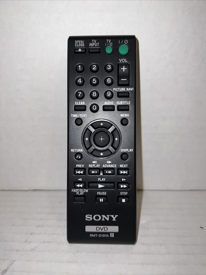 SONY RMT-D197A DVD System Remote Control OEM Genuine Tested & Working - £6.76 GBP