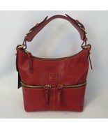 Dooney Bourke Purse Florentine Leather Small Zipper Pocket Sac Red NWT 8... - £194.61 GBP