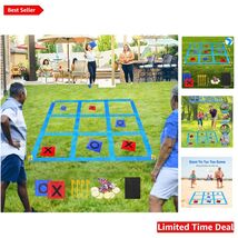 Outdoor Giant Tic Tac Toe Bean Bag Toss - Perfect for Birthday Parties &amp;... - $56.38