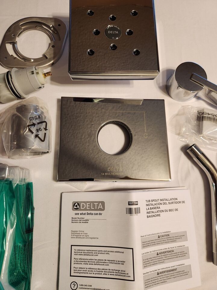Delta T14453-H2O Vero Monitor 14 Series Tub and Shower Trim - Chrome - $168.90