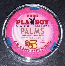 (1) $5. Palms Playboy Club Casino Chip - Grand Opening - Las Vegas - 1 Of 2500 - $59.95