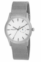 NEW Johan Eric JE1300-04-001 Men&#39;s Agerso Stainless Steel Silver Dial Mesh Watch - £32.56 GBP