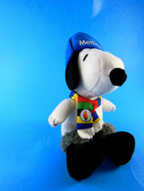 Snoopy Metlife Winter Olympics hat scarf Peanuts PLUSH Dog Toy doll 6" excellent - $8.90